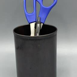 Hammered Copper Pencil Cup Handmade Office Desk Organizer - thumbnail 3