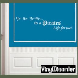 Yo-Ho-Yo-Ho... It's A Pirates Life For Me - Vinyl Wall Decal Quotes Sticker Boysbedroom06Et - thumbnail 1
