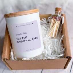Smells Like The Best Bridesmaid Ever Funny Wedding Candle Gift