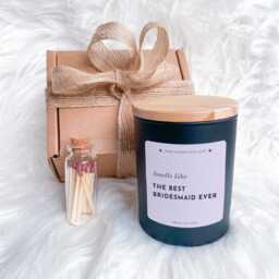 Smells Like The Best Bridesmaid Ever Funny Wedding Candle Gift - thumbnail 4
