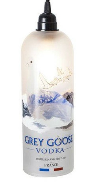 Grey Goose Bottle Hanging Pendant Light - Lamp With Fixtures - image 1