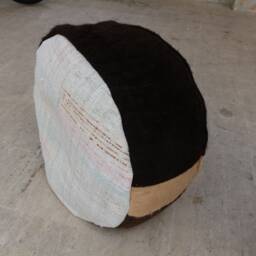 Handmade Kilim Rug Pouf, Wool Ottoman Footstool, Bohemian Decor - thumbnail 3
