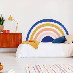 Art Deco Rainbow Wall Decal Plastic-Free Mural Sticker - thumbnail 3