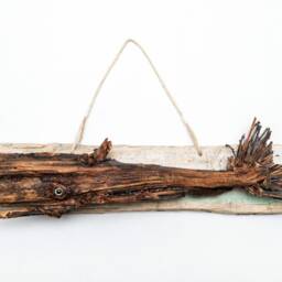 Reclaimed Wood Whale Wall Art - Hand Painted Sculpture, Nautical Decor - thumbnail 2