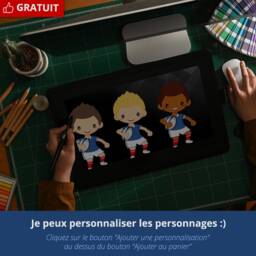 Customizable Frame With A Child Firefighter, Decoration Of Firefighter Boy's Room - thumbnail 3