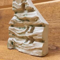 Green Bark House No. 1, Ceramic Wall Art - thumbnail 3