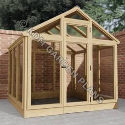 Plans For Wooden Garden Greenhouse 2.1Mx2.1M Diy Digital Woodwork Download Only UK Metric With Cut Lists - thumbnail 2