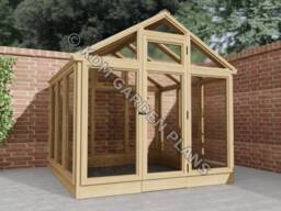 Diy Wooden Garden Greenhouse Plans, UK Metric - PDF Download