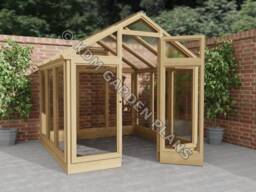 Diy Wooden Garden Greenhouse Plans, UK Metric - PDF Download