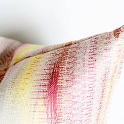 Pink & Yellow Abstract Pillow The Raela Cover Covers 22x22 - thumbnail 3