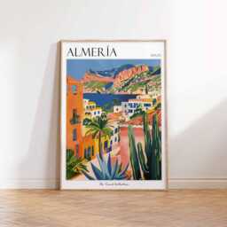 Almeria Travel Poster Spain Coastal Art Print - thumbnail 3