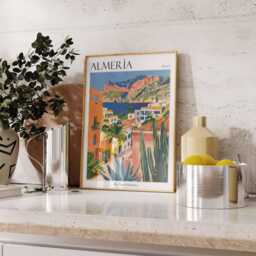 Almeria Travel Poster Spain Coastal Art Print - thumbnail 2