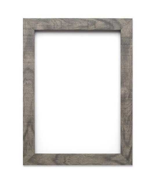 Rustic Wood Grain Shabby Chic Picture Frame Photo Frames, Poster Natural White Grey Silver Black - image 1