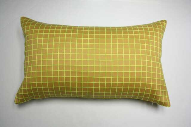 Maharam Bright Grid Pillow Cover Scholten & Baijings Hi-Lite Yellow - image 1