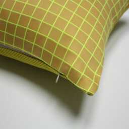 Maharam Bright Grid Pillow Cover Scholten & Baijings Hi-Lite Yellow - thumbnail 2