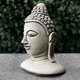 Outdoor Chinese Woman Head Sculpture Concrete Face Statue Cement Ornament Garden & Home Decoration Asian Lover Gift Yard Art - thumbnail 4