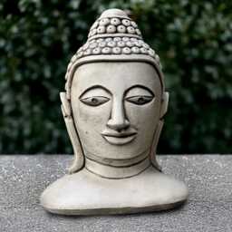 Outdoor Chinese Woman Head Sculpture Concrete Face Statue Cement Ornament Garden & Home Decoration Asian Lover Gift Yard Art - thumbnail 1