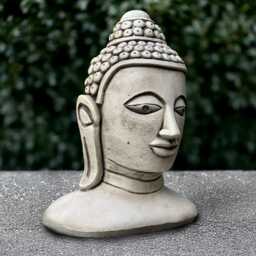 Outdoor Chinese Woman Head Sculpture Concrete Face Statue Cement Ornament Garden & Home Decoration Asian Lover Gift Yard Art - thumbnail 3