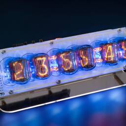 Nixie Tube Clock In-12 With Sockets [Rgb, Usb, Musical, Arduino Comp.] For Boyfriend, Husband, Vintage, Glowing Clock, Gift, Steampunk - thumbnail 3