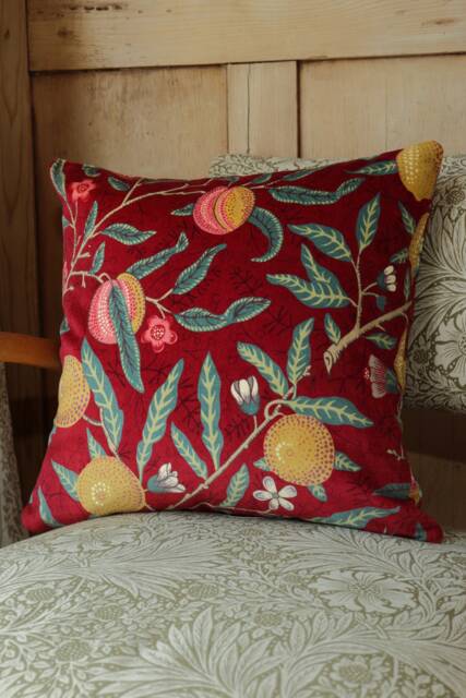 William Morris Cushion Cover Fruit Velvet - image 1