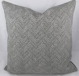 Designer Pillow Cover - Herringbone Zig Zag Chenille - thumbnail 2