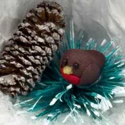 Robin in A Nutshell, Handmade Walnut Shell Christmas Decoration - thumbnail 2