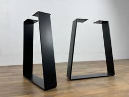 "Metal Bench Legs , 16"" Flat Steel Legs, Coffee Table Height 12"" - 18"