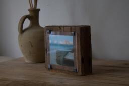 Sea Groyne - Wood Photo Frame Home Decor Beach One Of A Kind Handmade Unique Lifestyle - thumbnail 1