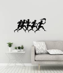 Ancient Greek Runners Vinyl Wall Decal Greece Antiquity Home Interior Stickers Mural - #2945Di - thumbnail 1