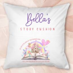 Personalised Childrens Cushion - Kids Story Boys Book Girls Pocket Birthday - thumbnail 2