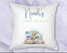 Personalised Childrens Cushion - Kids Story Boys Book Girls Pocket Birthday - thumbnail 1
