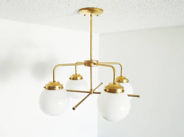 Modern Ceiling Light - Farmhouse Glass Rustic Contemporary Dining Room Living Bedroom Bathroom Entryway Ul Listed - image 1
