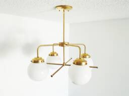 Modern Ceiling Light - Farmhouse Glass Rustic Contemporary Dining Room Living Bedroom Bathroom Entryway Ul Listed