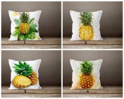 Pineapple Cushion Cover/Tropical Fruit Pillow Top/Tropical Home Decor/Housewarming Gift/Decorative Case-/Pineapple Throw - thumbnail 1