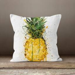 Pineapple Cushion Cover/Tropical Fruit Pillow Top/Tropical Home Decor/Housewarming Gift/Decorative Case-/Pineapple Throw - thumbnail 3