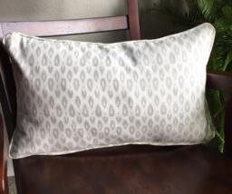 Animal Print Pillow Cover Taupe Cream Accent - thumbnail 1