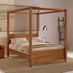 Four Poster - Summer Wooden Bed Frame By Get Laid Beds - thumbnail 4