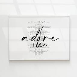 Fred Again Adore U Print, You Song Lyrics, Lyric Fred Again, Song Lyric Print, Again U Print - thumbnail 2