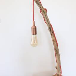 Lamp Wood Natural Art Deco - thumbnail 3