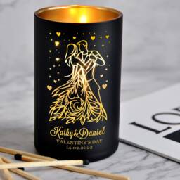 Personalised Scented Candle Coconut Wax Mothers Day Gifts For Her Custom Gift Birthday Anniversary Up To 40 Hours Burn Time - thumbnail 1