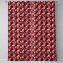 Bright Paint Splash Multicolour Abstract Readymade Eyelet Ring Top Thermal 100% Blackout Curtains - thumbnail 2