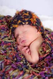 Baby Photography Prop, Layer Blanket Photo Prop Newborn in Orange, Green, Purple, Blue