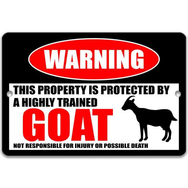 Goat Lover Wall Sign, Funny Farm Metal Decor, Country Barn Art - image 1