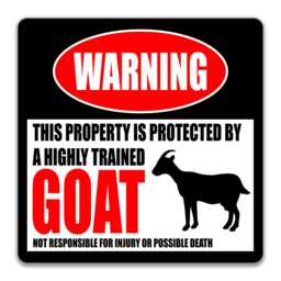 Goat Lover Wall Sign, Funny Farm Metal Decor, Country Barn Art - thumbnail 3