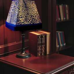 Leopard Print Fabric Tapered Square Table Lampshade Ceiling Pendants Candle Clip Wall Lights - Animal Print Fabric Lamp Shades - thumbnail 2
