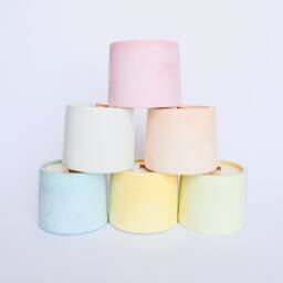 Concrete Candle, Colorful Cement Candles, 4 Oz Scented Soy Wax Gift For Her, Pastel Candles in Different Colors & Scents - thumbnail 2