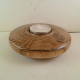 Acacia Wood Candlestick Bta3 - thumbnail 2