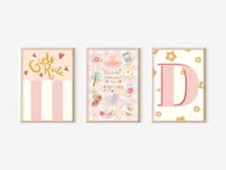 Personalised Girls, You Can Do Anything Prints. Positive Affirmation Print For Girls Room, Nursery Or Playroom - Prints Only, Unframed - thumbnail 1