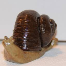 Brown Snail Figurine, Handmade - thumbnail 2