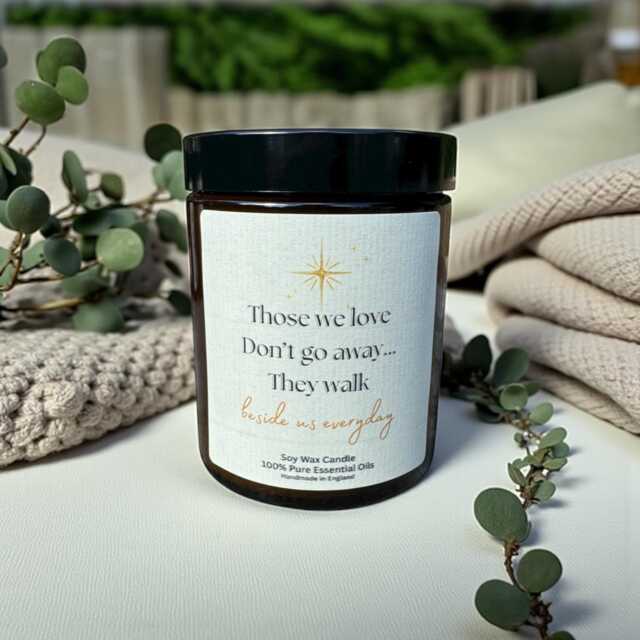 Those We Love Memorial Candle, Pure Essential Oil Soy Wax Sympathy Gift, in Loving Memory Remembrance Keepsake, Bereavement Aromatherapy - image 1